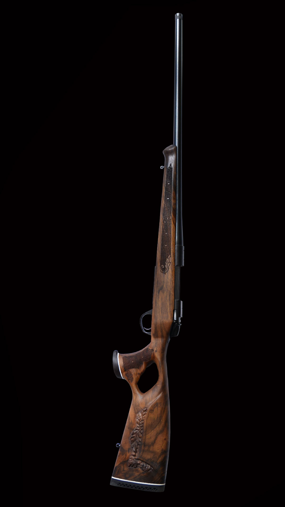 Custom handmade walnut rifle stock for Bergara hunting rifle
