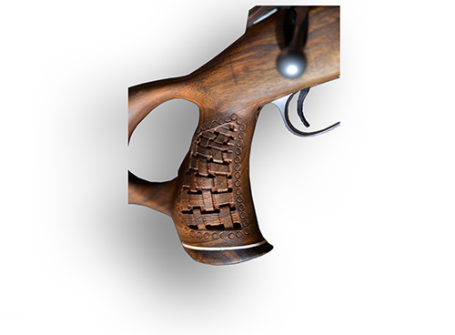 Bespoke gunstock checkering and handcrafting tool preparation for international rifle brands