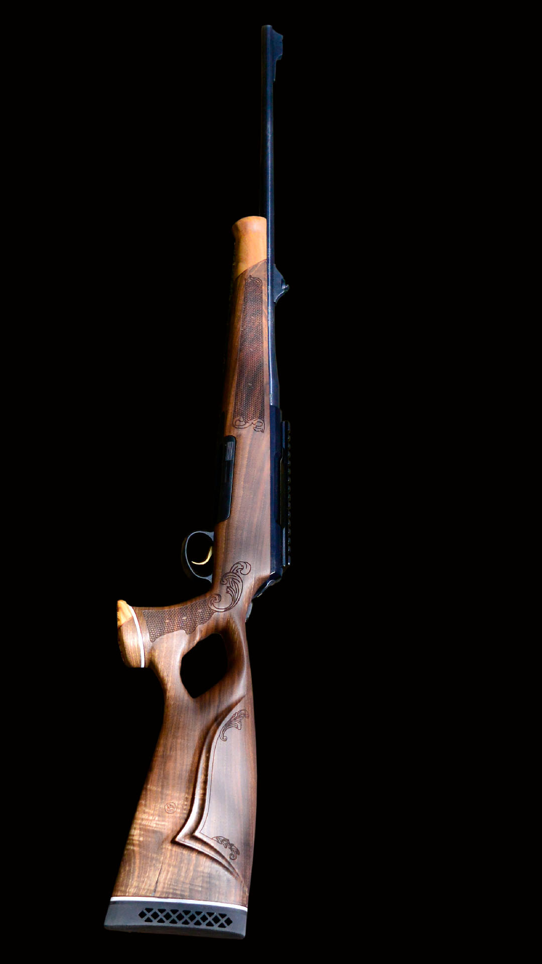 Anatomical target rifle stock made from high quality walnut wood for Titan